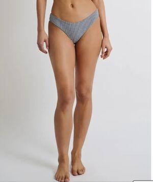 Onia Lily Bikini Bottom Deep Navy and White Striped Size Extra Small Swim Beach
